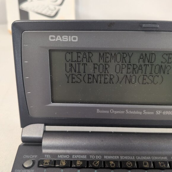 Casio SF-6900SY BOSS Business Organizer Scheduling System + Guide PDA Computer - Picture 14 of 16